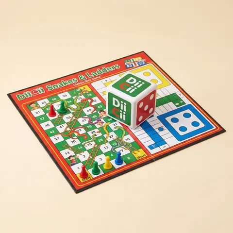Diicii Snakes & Ladders & Ludo Classic Dice Game