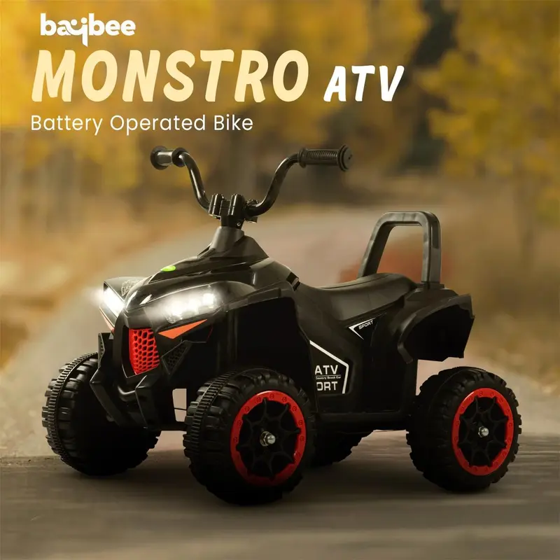 Baybee ATV Monstro - Black/Blue/Yellow view 3