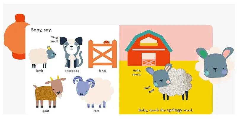 Farm Animals- Touch and feel book view 3