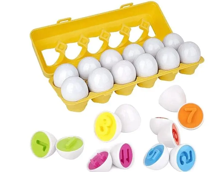 Matching Eggs Numbers & Colors view 2