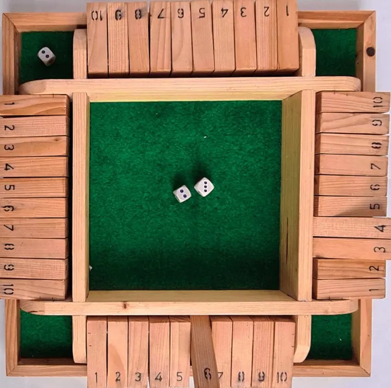 Shut the Box Wooden Toy