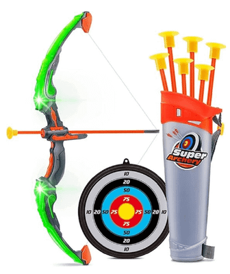 Archery Bow and Arrow with Target