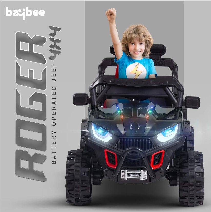 Baybee Roger Kids Painted Battery Operated Jeep for Kids view 8