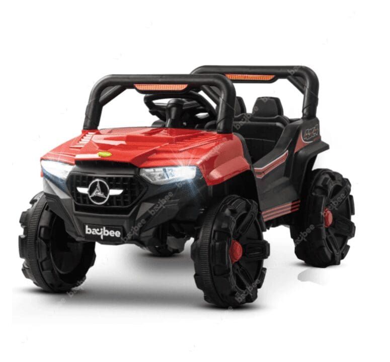 Baybee Viper Rechargeable Battery Operated Electric Jeep - Red/Blue view 4