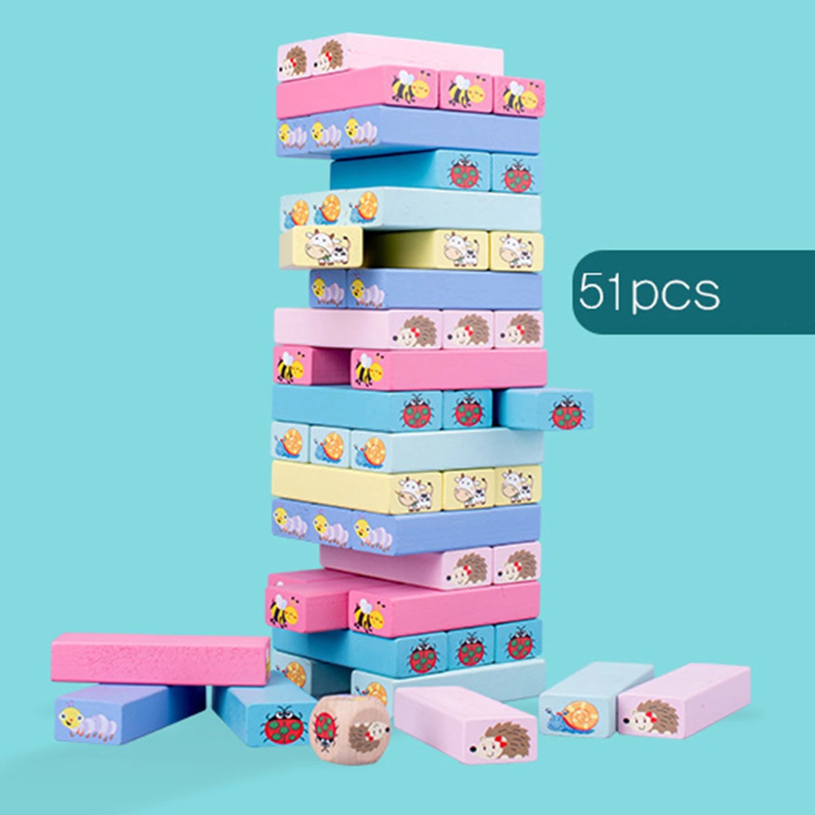 Cartoon Jenga view 6