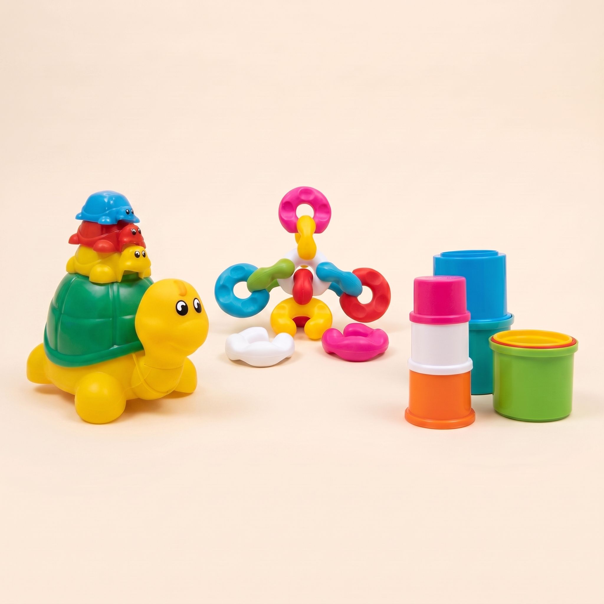 Funskool Pull, Stack & Link Toy Set