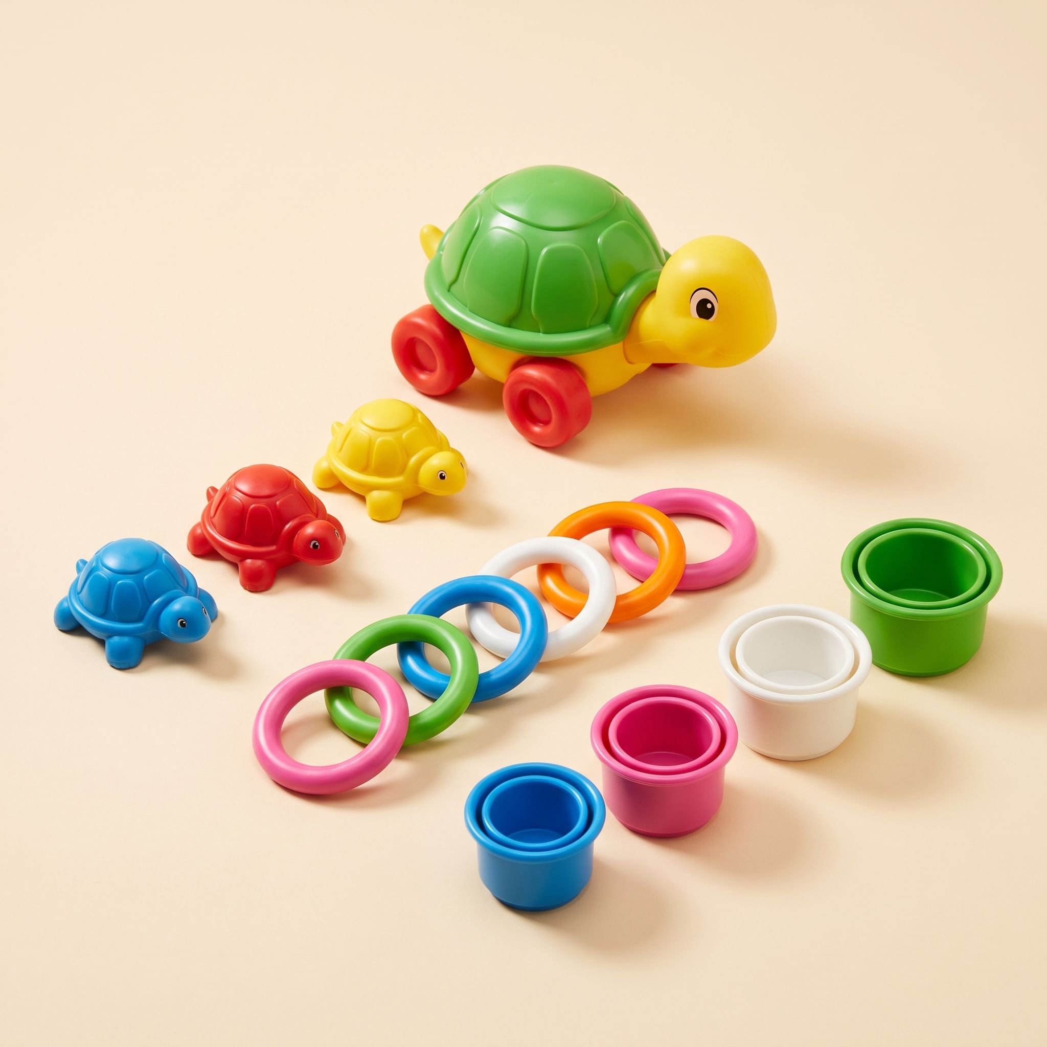 Funskool Pull, Stack & Link Toy Set view 3