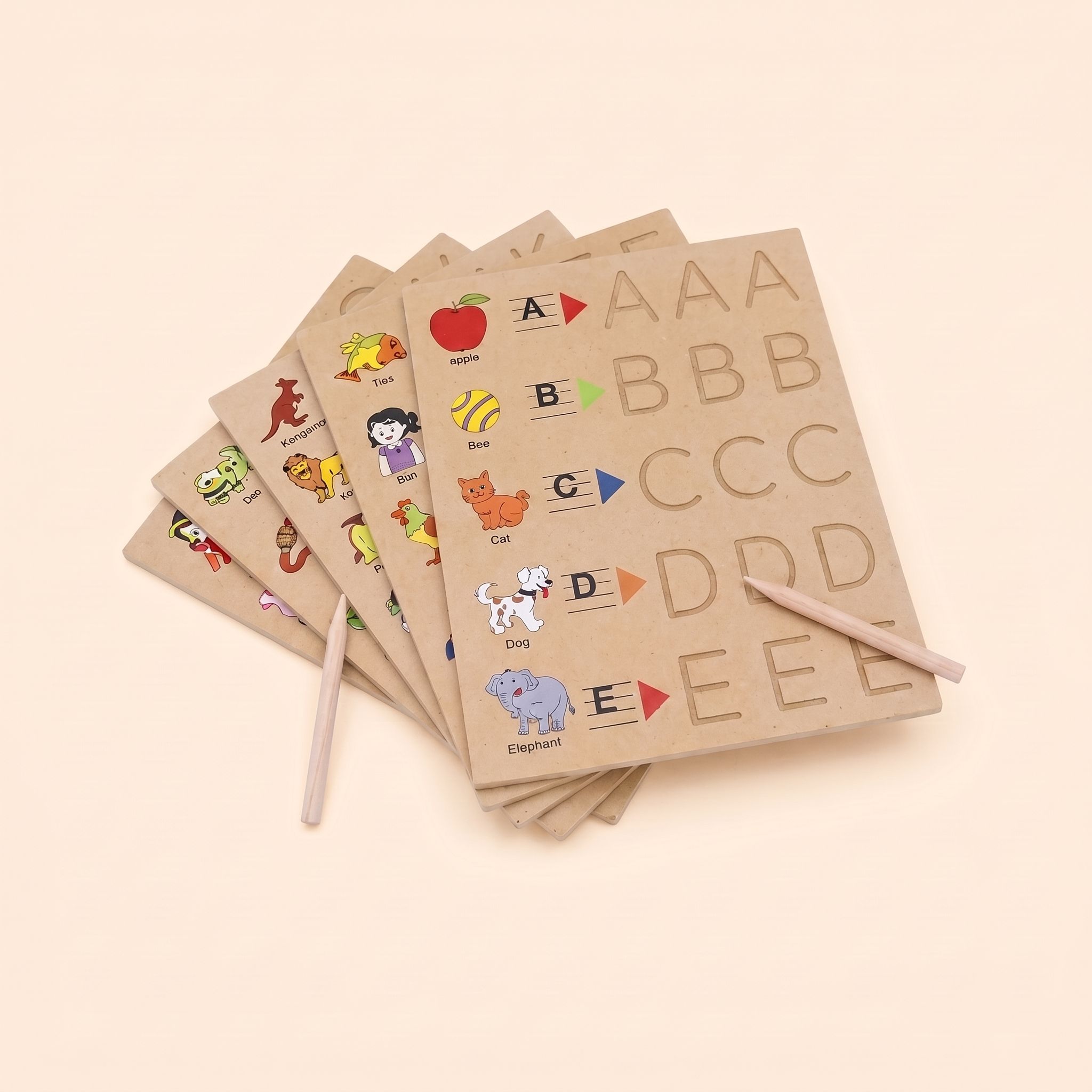 Hi Life Tracing Board Alphabets Upper Case with objects