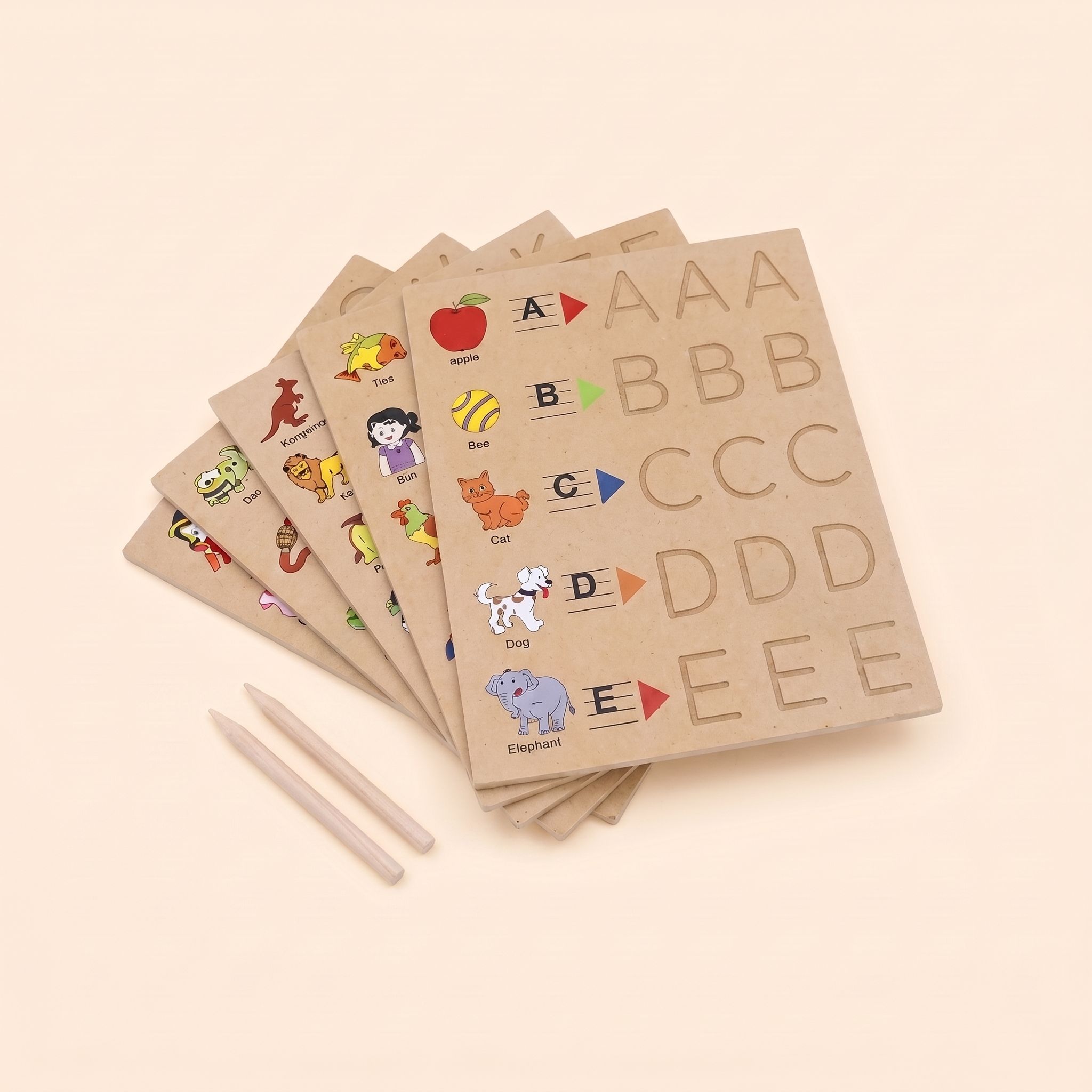 Hi Life Tracing Board Alphabets Upper Case with objects view 2