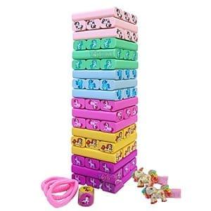 Jenga Unicorn Colourful Blocks