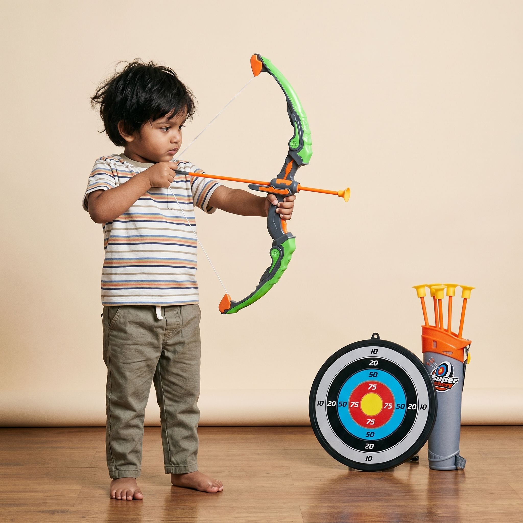 Archery Bow and Arrow with Target