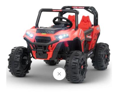 Baybee DERAK Battery Operated Jeep - Orange/Red