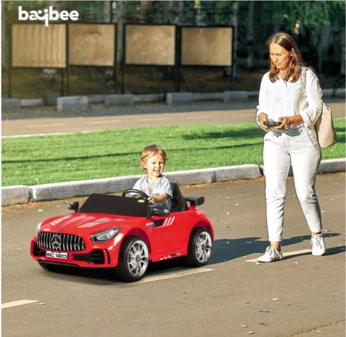 Spyder Pro Battery Operated Car - White/Yellow/Red