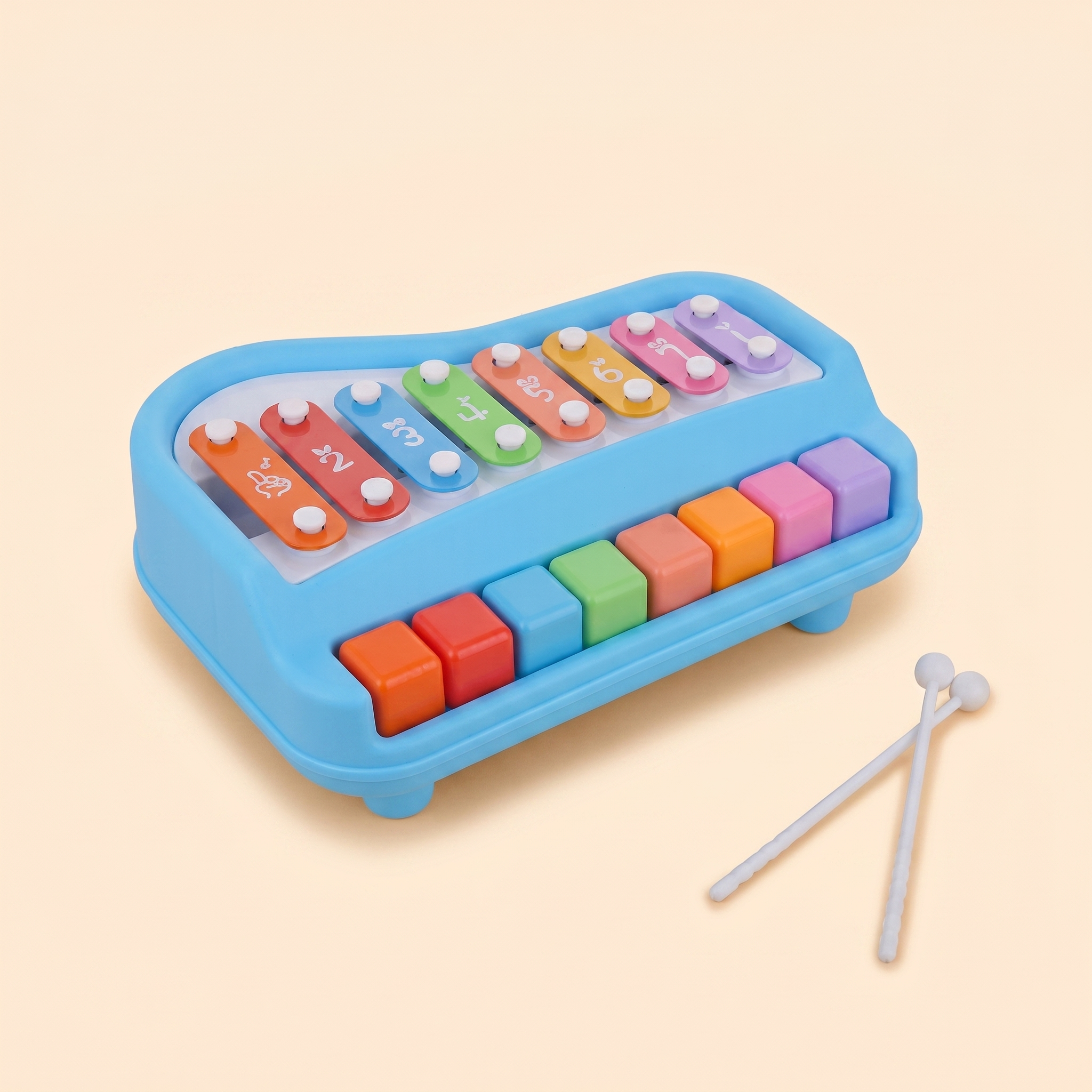 2in1 Baby Piano Xylophone Toy for Kids