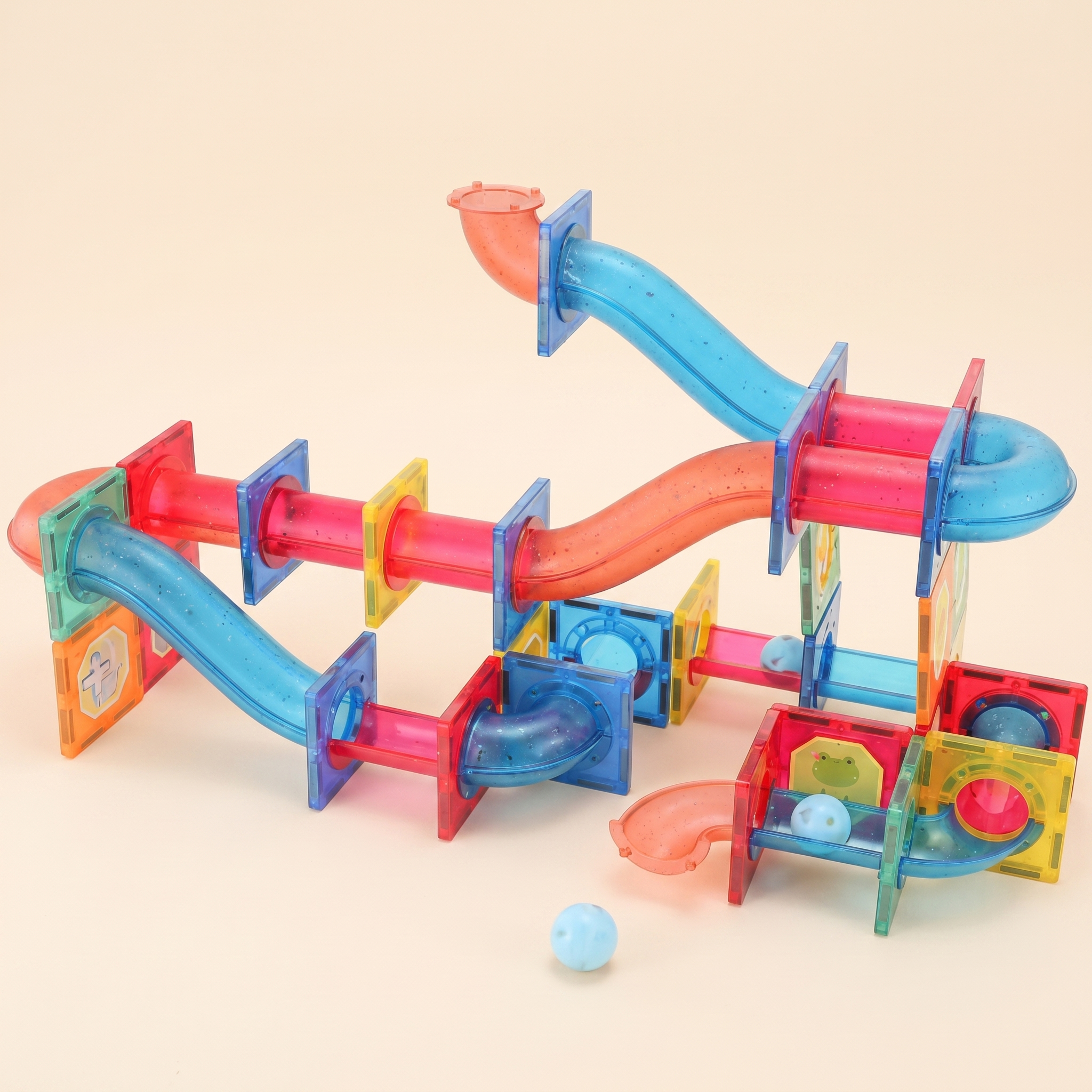Magnatiles Pipe Building Blocks