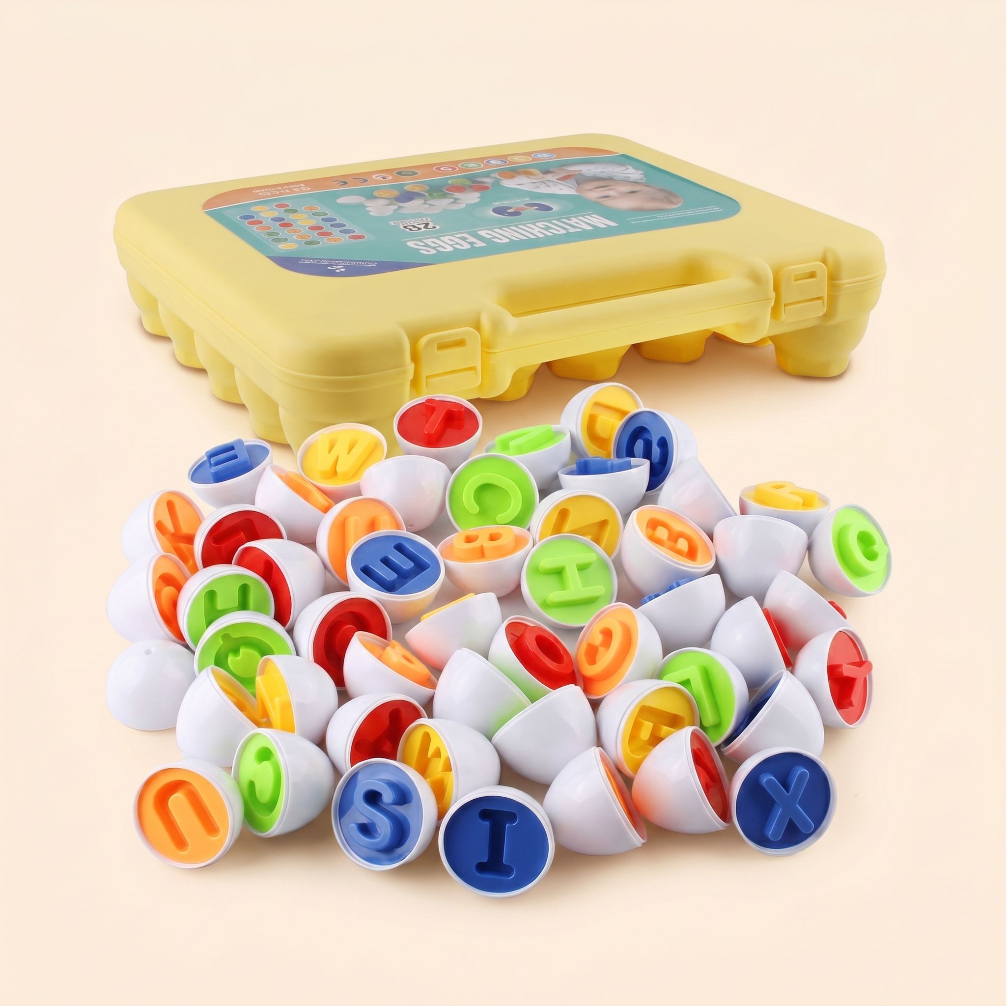 Matching Eggs 26PCS ABC Alphabet Color Sorter