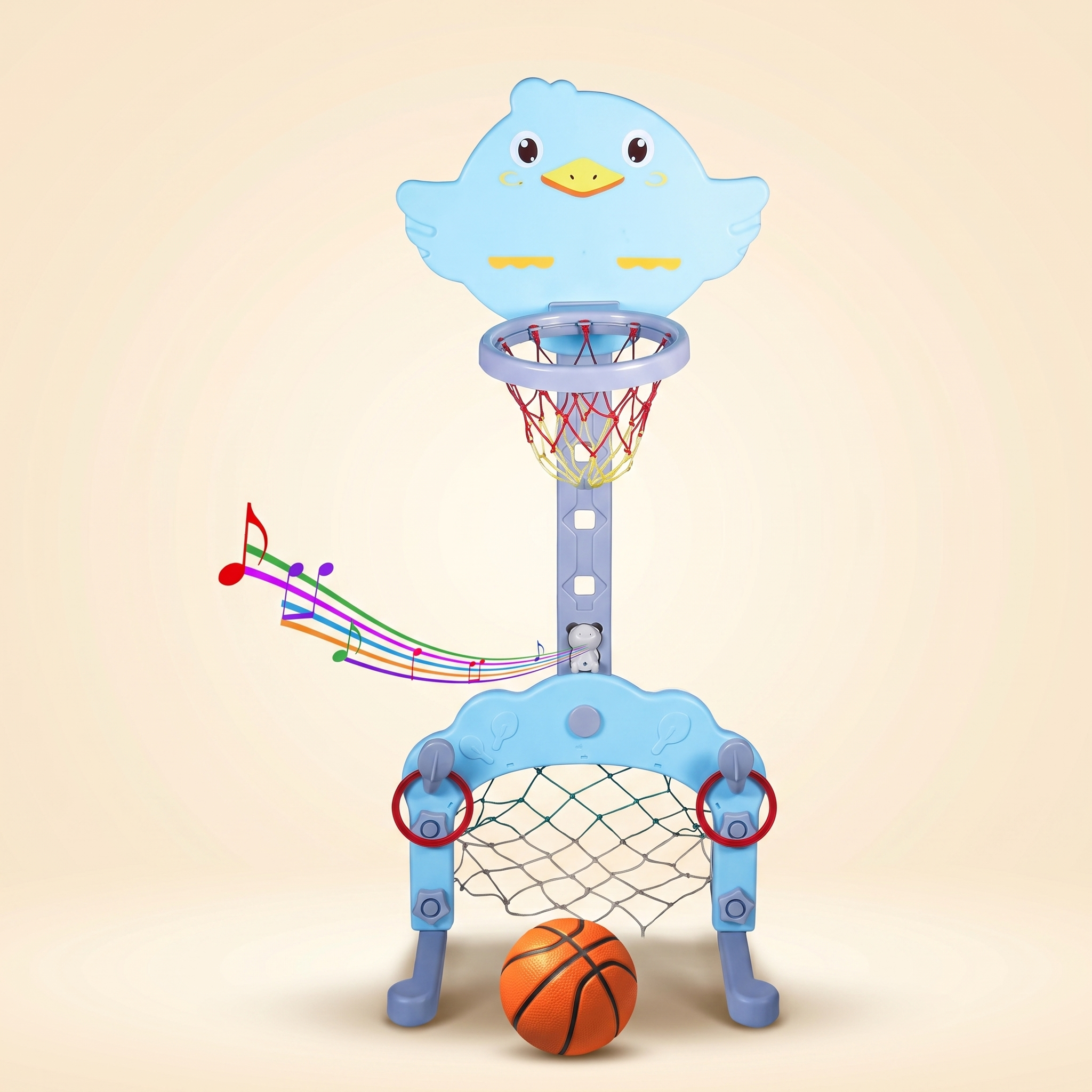 Playgro 3 in 1 Basketball Shooting + Football + Ring Games
