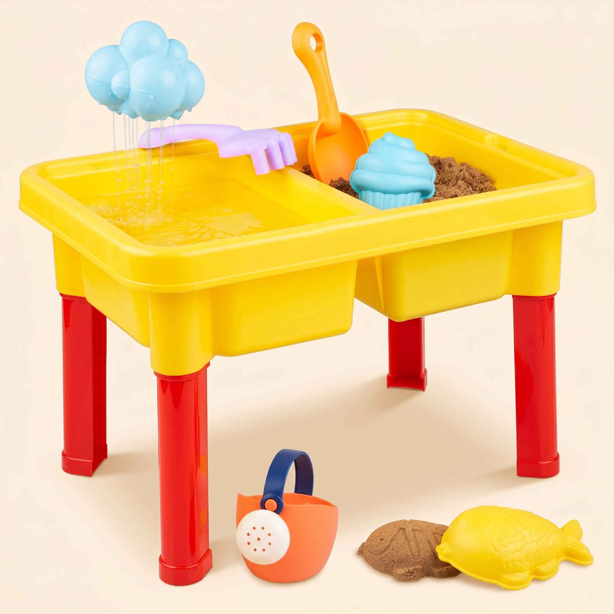 Sand Table with Kinetic Sand & Moulds
