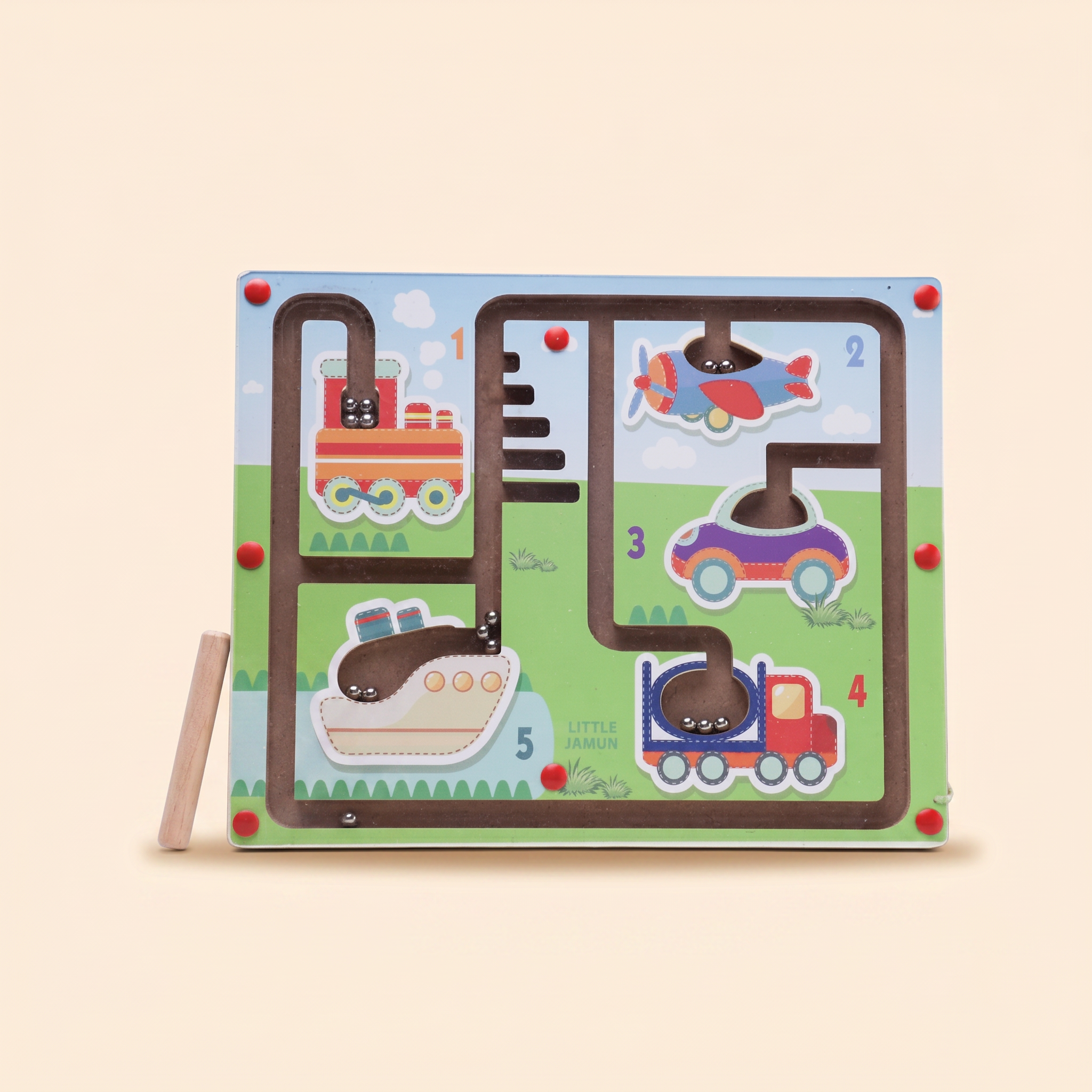 Modes of Transport Magnet Maze Board