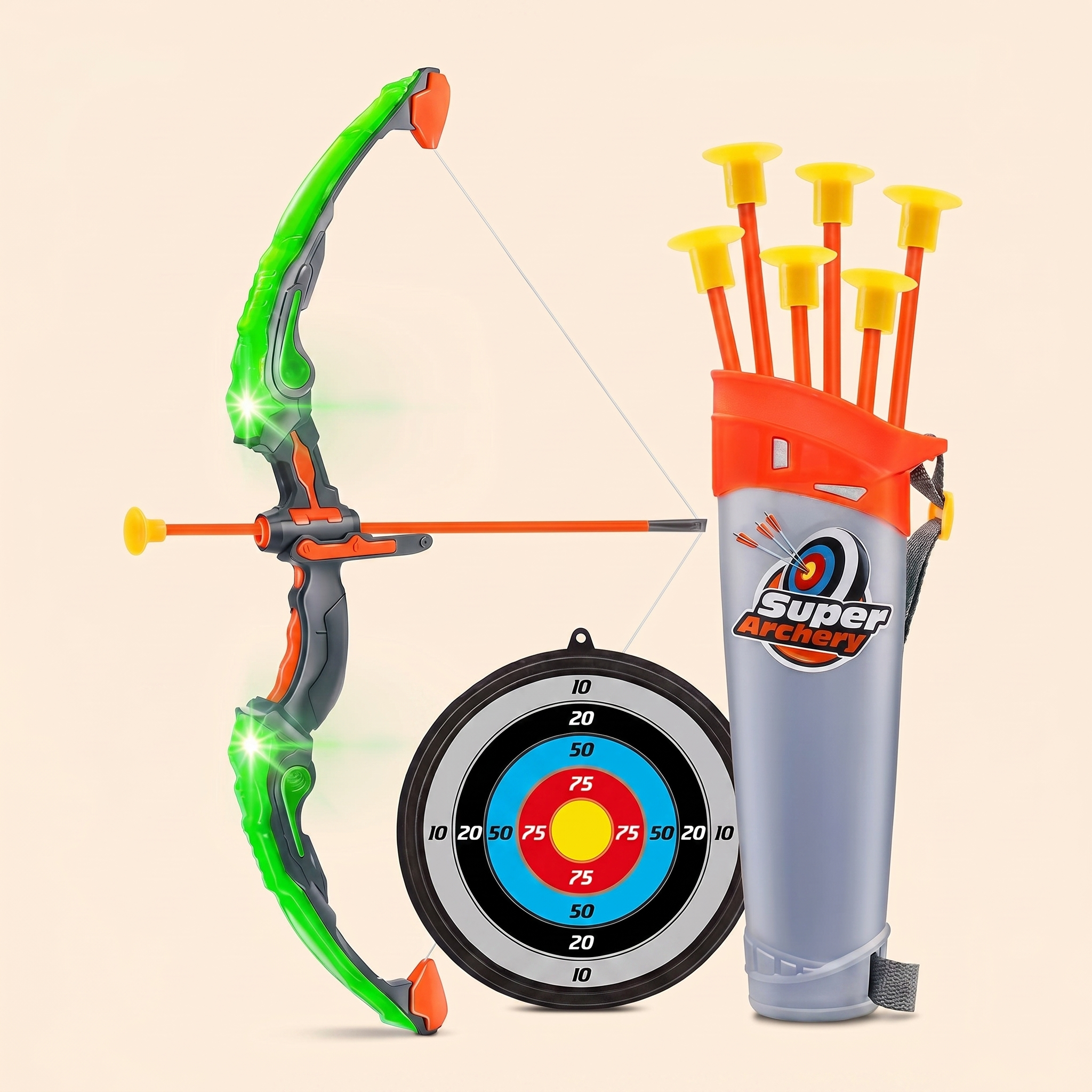 Archery Bow and Arrow with Target