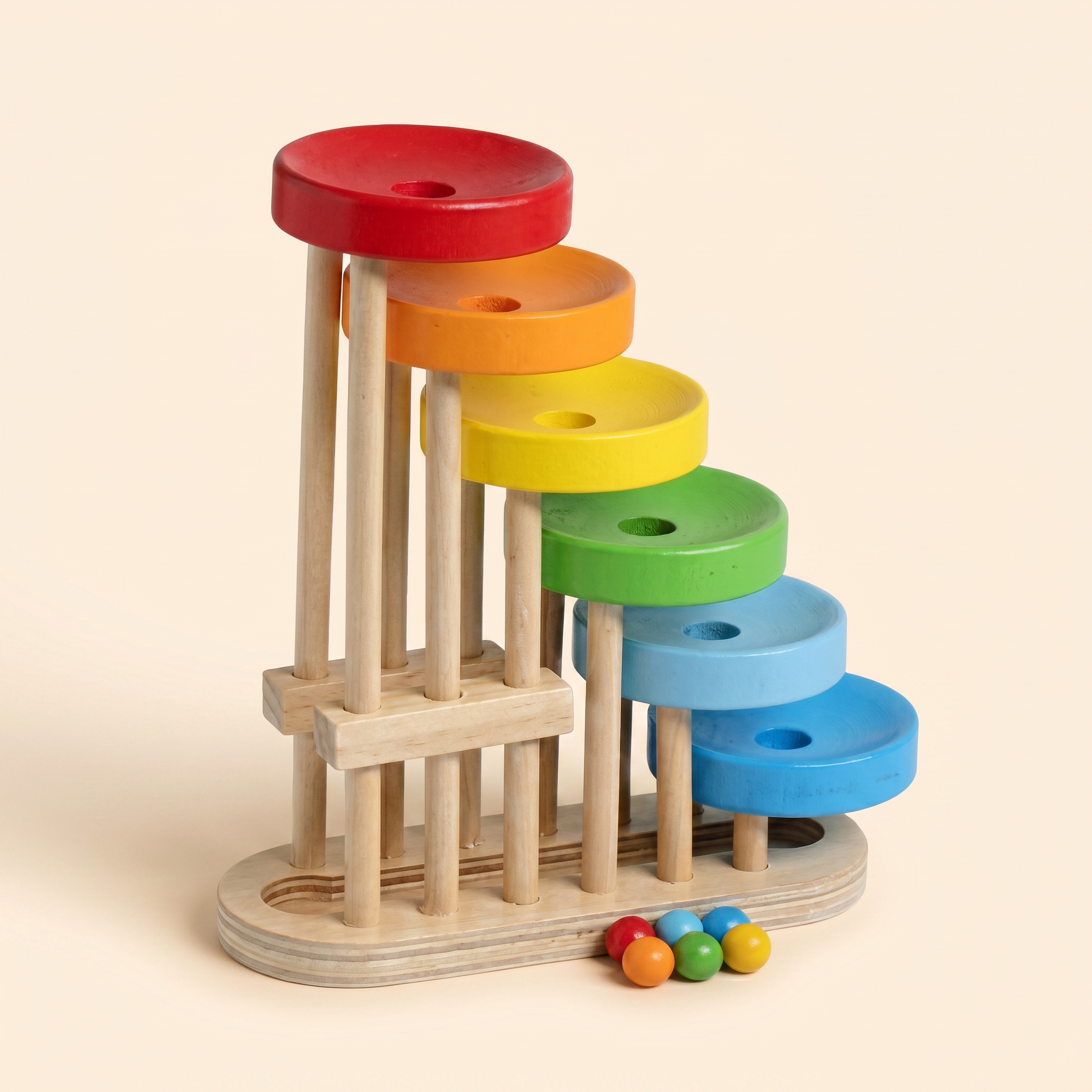 Wooden Marble Waterfall Maze Slider - STEM Toy