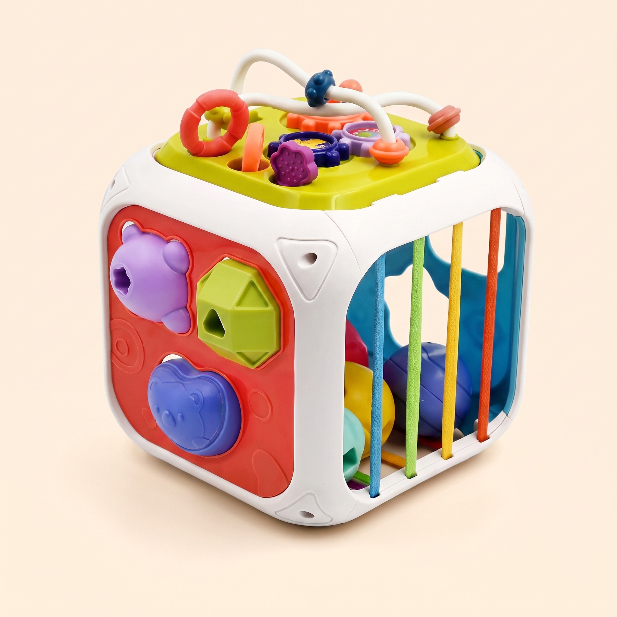 7 in1 Montessori Shape Sorting Cube for Babies