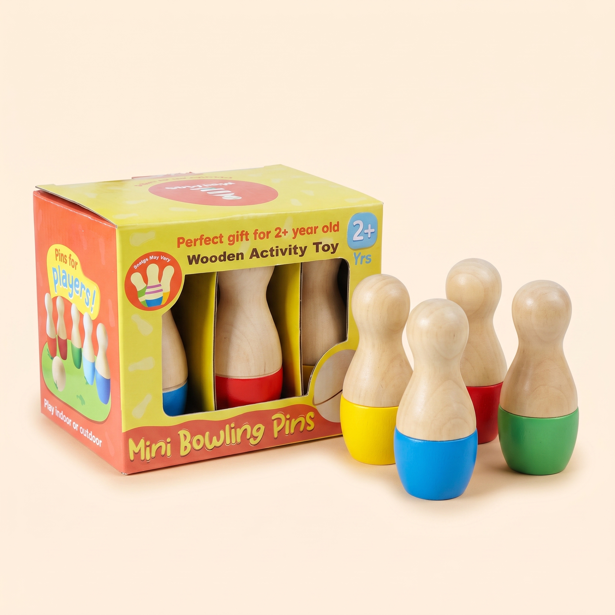 Shumee Mini Wooden Bowling Set