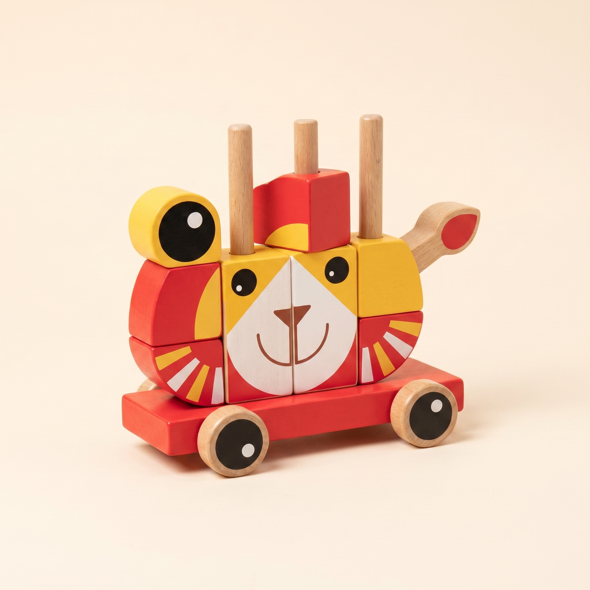 Animal Variety Stacking Red Toy Rental