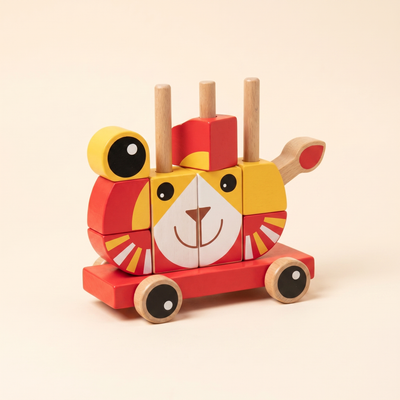 Animal Variety Stacking Red Toy Rental