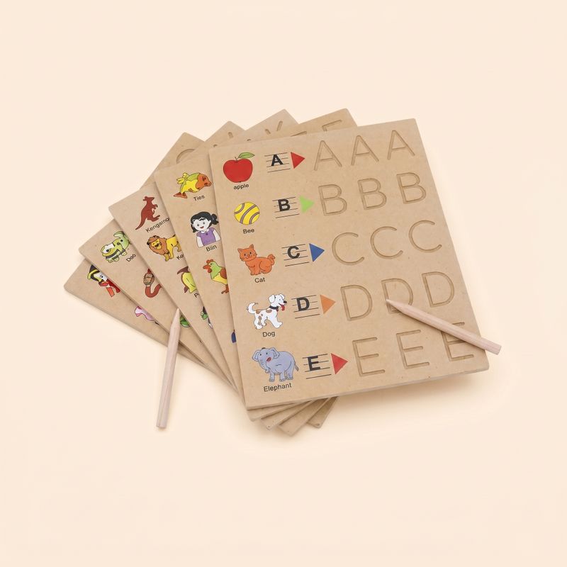 Hi Life Tracing Board Alphabets Upper Case with objects
