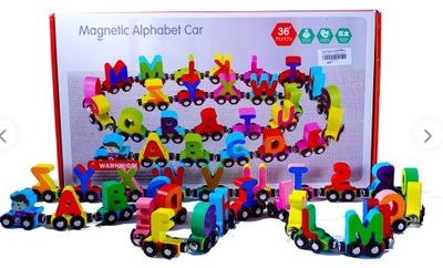 Magnetic Alphabet Car