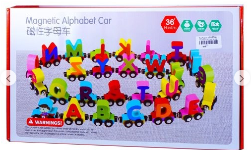 Magnetic Alphabet Car view 2