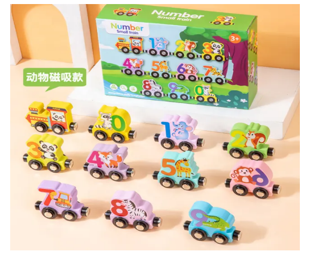 magnetic number train view 4