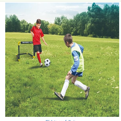 Folding Double Mini Soccer Goalset