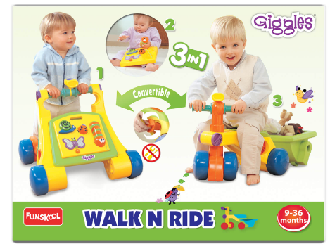 Funskool toddle n ride view 3