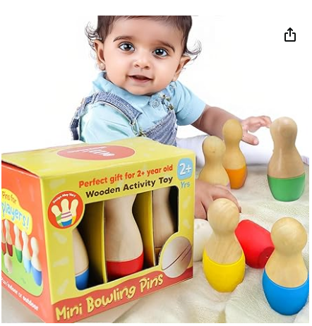 Shumee Mini Wooden Bowling Set