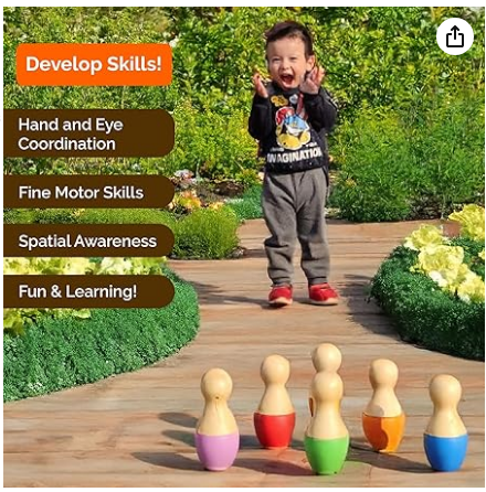 Colorful Wooden Early Home School Toy set of 2 view 3