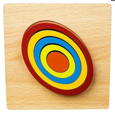 Geometric Jigsaw Puzzle set of 3
