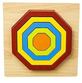 Geometric Jigsaw Puzzle set of 3 view 2