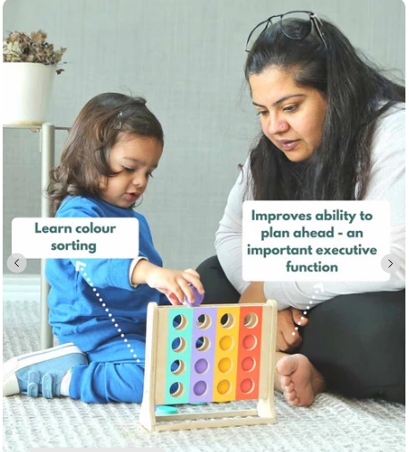 Curious Cub Colour Sorter Shape Sorter & Stacker view 2