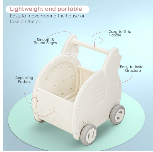 Baybee 2 in 1 Baby Push Walker view 2