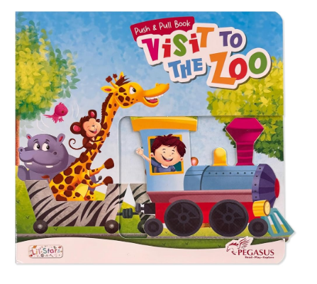 Push & Pull Board Book Visit to the zoo view 1
