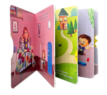 Push & Pull Board Book - My First Day At School