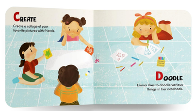 ABC Series- Action Words Board Book