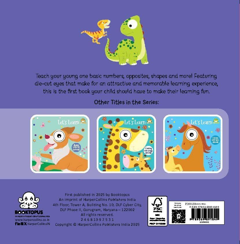 Let's Learn Opposites with Dinosaurs Board Book view 2