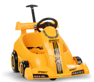 Baybee Electric Go Kart Car - Blue/Yellow/Red