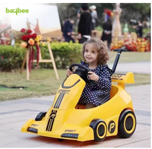 Baybee Electric Go Kart Car - Blue/Yellow/Red