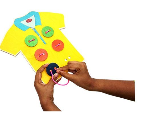 Skola Toys Wood T Shirt Tailor Sew The Buttons view 4