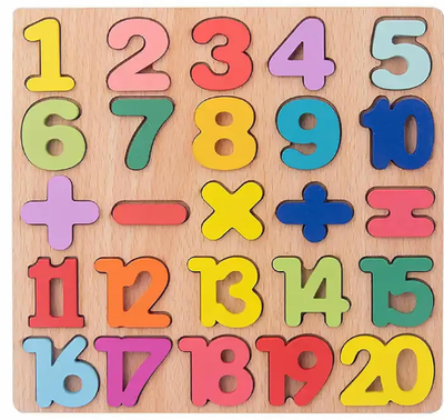 wooden Numbers Puzzles for Kids