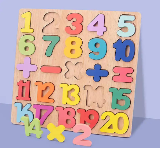 wooden Numbers Puzzles for Kids view 2